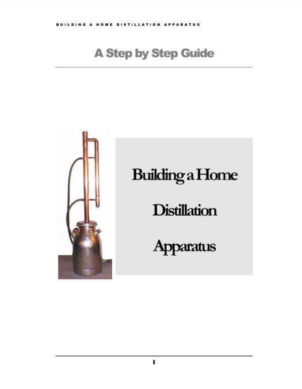 Building a Home Distillation Apparatus Book