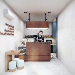 محیط داخل کافه غذا تریپ باکس مشهد