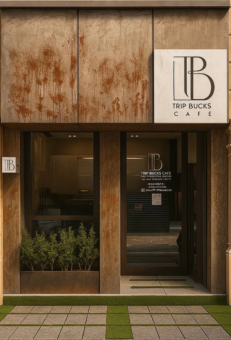 نما بیرون کافه غذا تریپ باکس مشهد